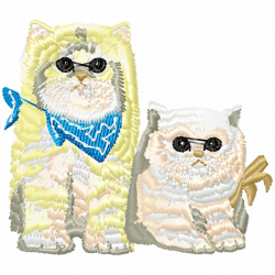Cats Embroidery Design 6 Cats Embroidery Design 6